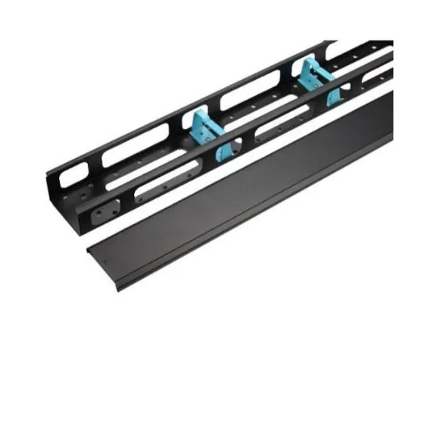 Wp Europe Canala Verticale Gestione Cavi 42U Con Anelli E Coperchio Per Rack Rna Rsb L800 Confezione 2 Pezzi Colore Nero WPN-ACM-504-B - immagine 1