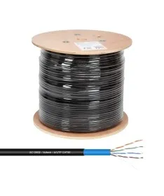 Vultech Matassa Lan 305Mt. Cat. 5E Utp 24Awg Pe+Lszh (Sc13802-305) Per Esterno Colore Nero - immagine 1