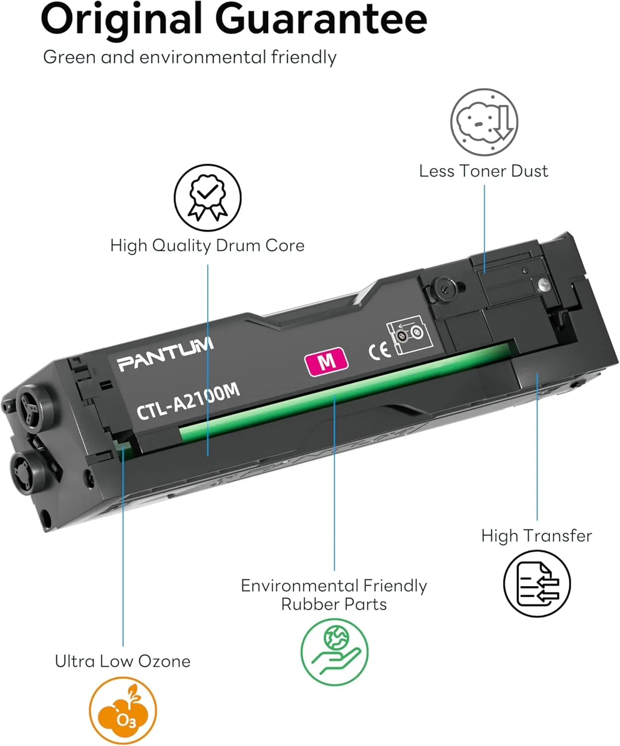 Toner Pantum Ctl-A2100M Magenta Per Cm2100Adw 1000Pg Toner+Drum - immagine 1