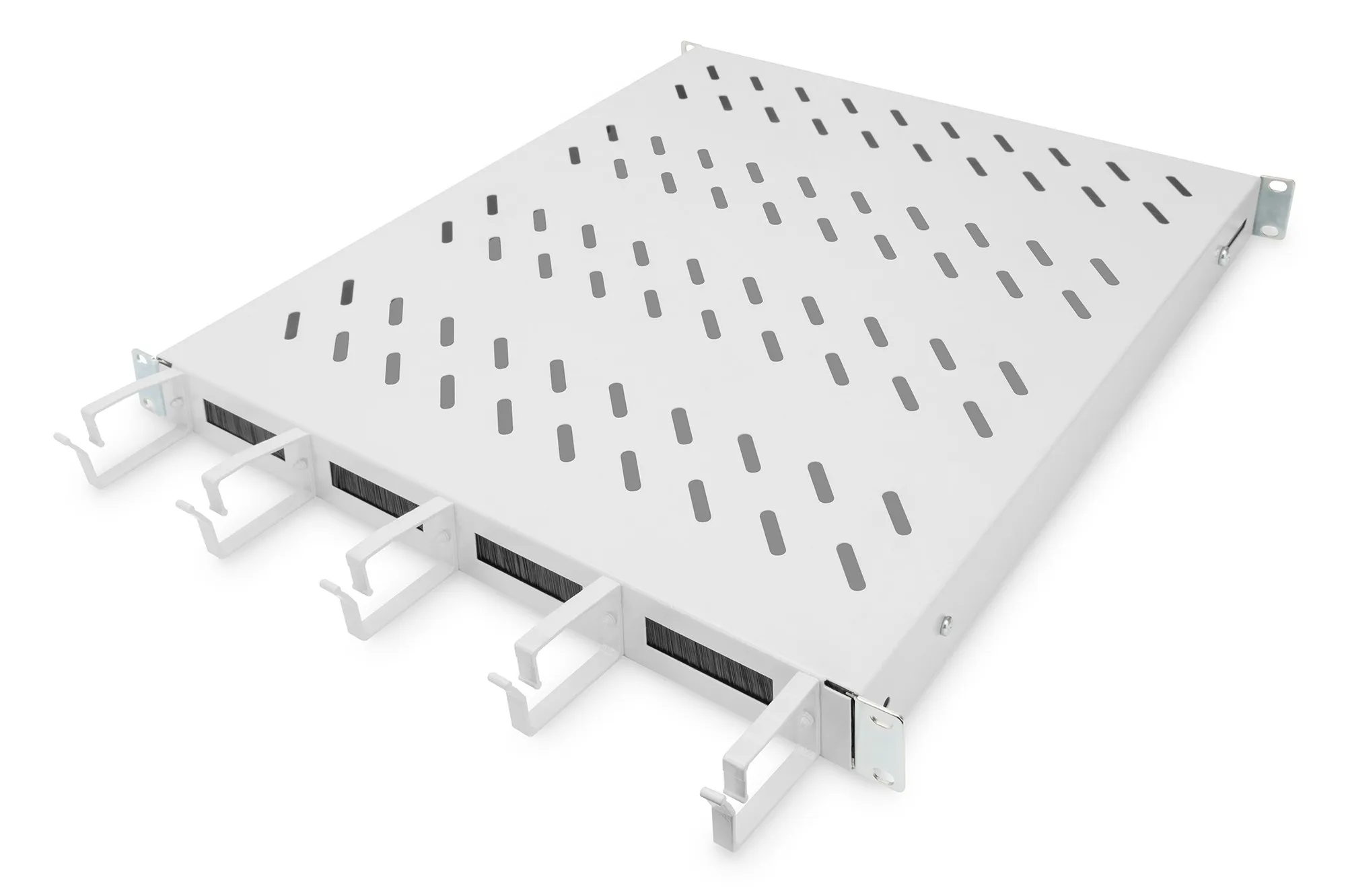 Ripiano Per Armadi Rack 19 Con Gestione Cavi Per Armadi 800 Mm Colore Grigio - immagine 1