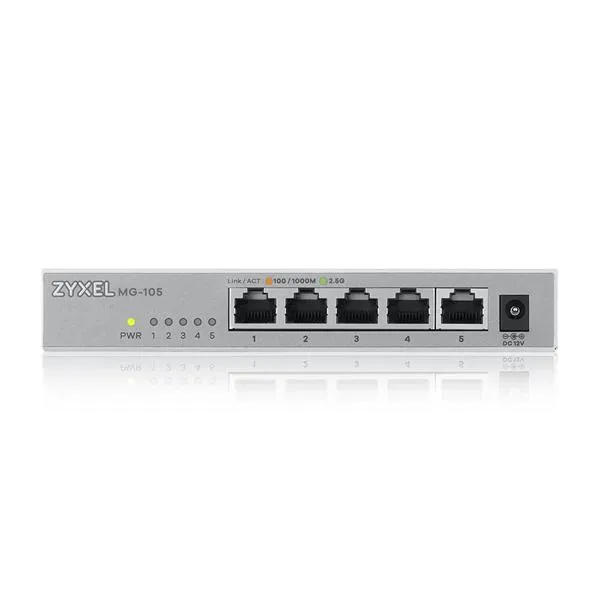 Zyxel Unmanaged 5 Porte 2.5GBE 1 Porta 10GBE Sfp+ Desktop XMG-105-ZZ0101F - immagine 1