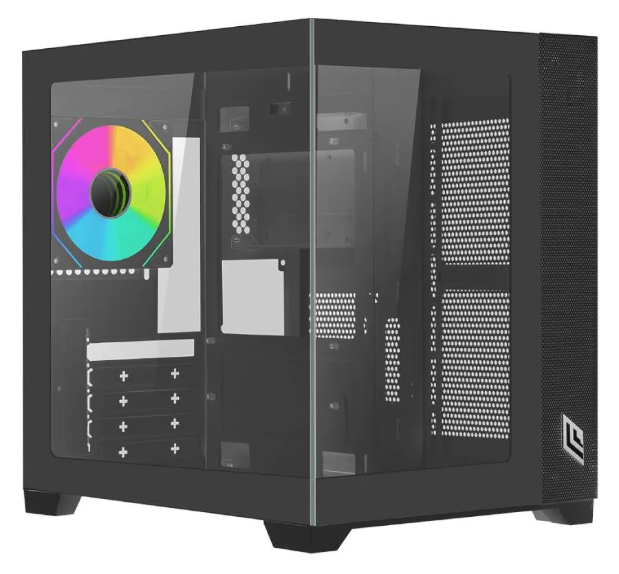 Case Mid-Tower Nopsu Vision Mini Bk Micro Atx Vision Zk100 - immagine 1