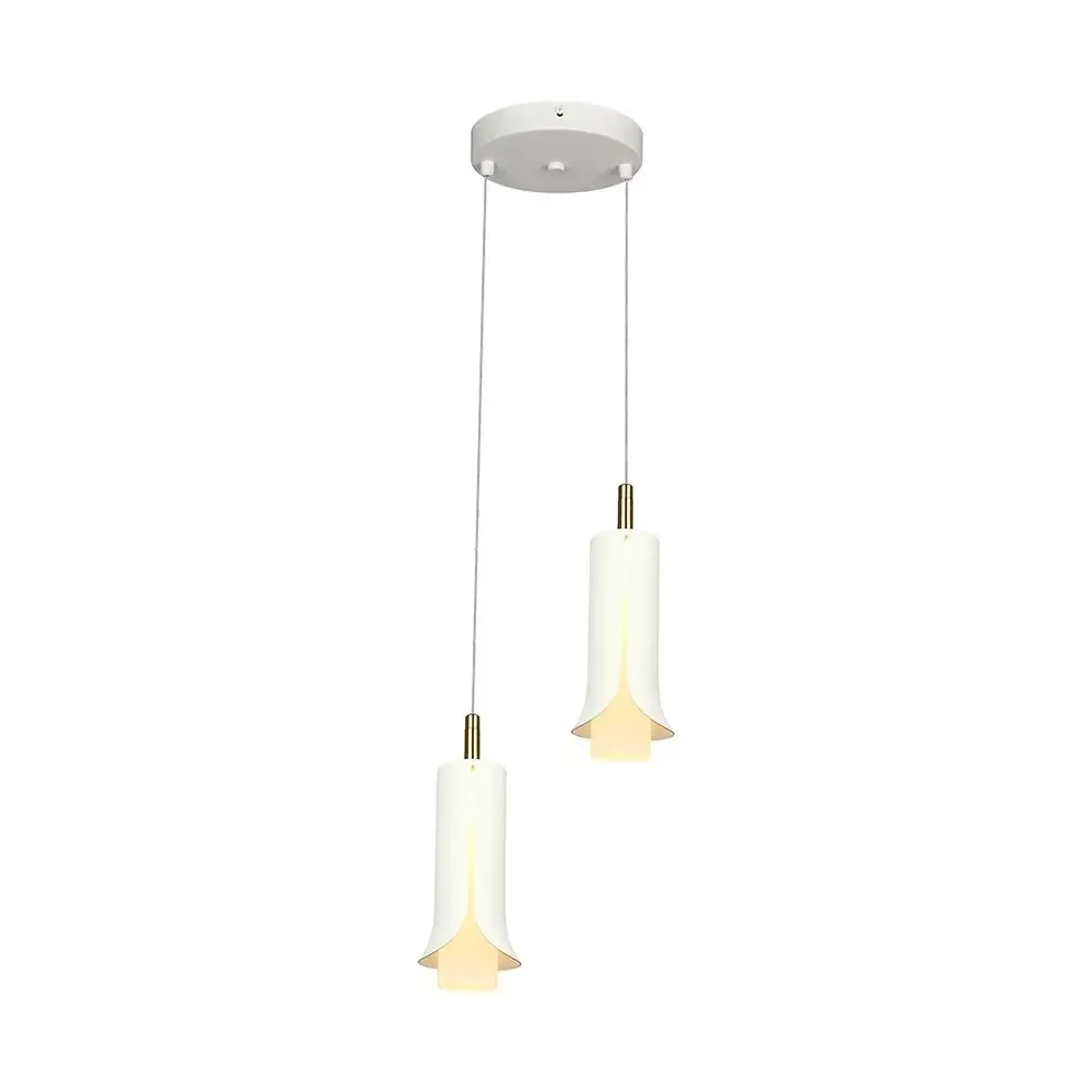 2X10W Led Deocorative Hanging Lamp (D150*H30Mm) Cct:3000K Sandy White - immagine 1