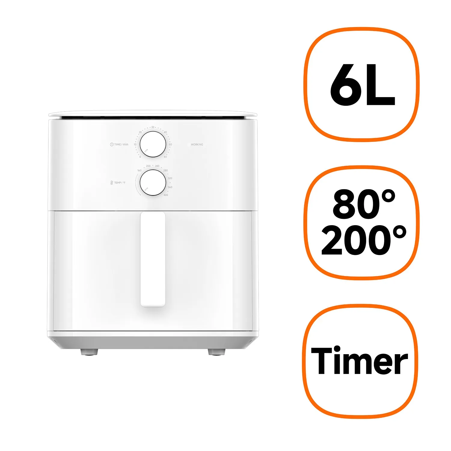 Xiaomi Friggitrice Ad Aria Essential 6Lt - immagine 1