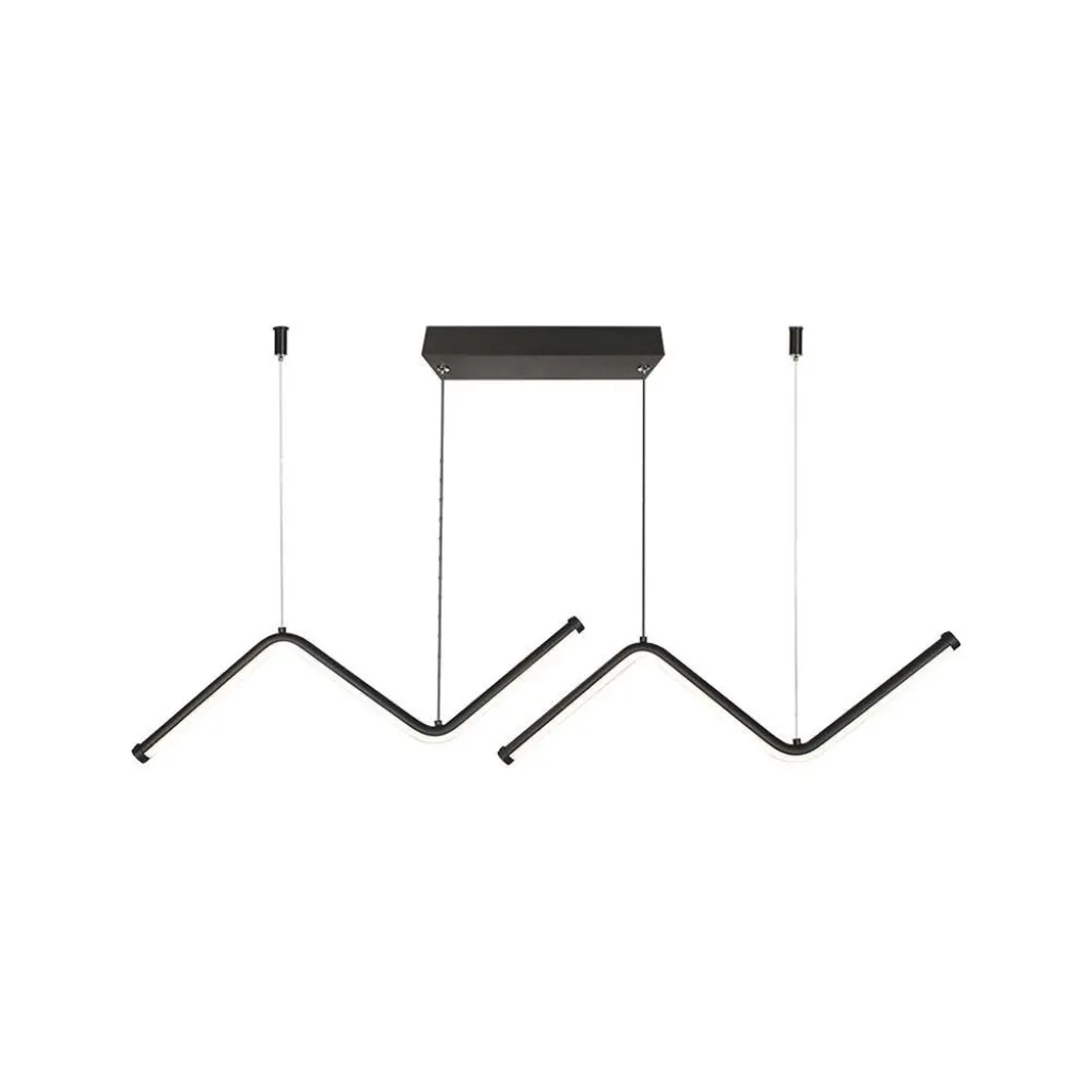 V-TAC Lampadario LED a Sospensione 12W dal Design Moderno Colore Nero 4000K - immagine 1