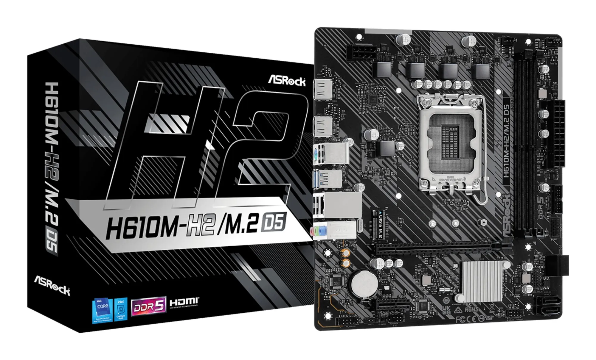 ASROCK H610M-H2/M.2 D5 (1700) (D) - immagine 1