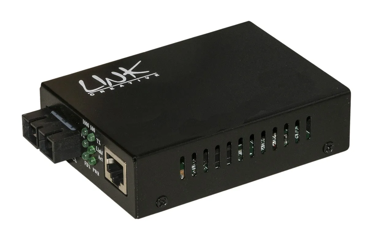 Media Converter Fibra Ottica Sc Duplex Singlemode - Rj45 10/100 Singlemode 1310Nm Poe 802.3At 30W 10/100 - immagine 1