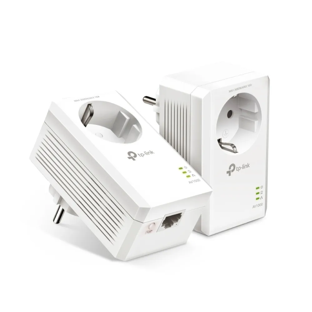 TP-Link TL-PA7017P KIT adattatore di rete PowerLine 1000 Mbit/s Collegamento ethernet LAN Bianco 2 pz - immagine 1