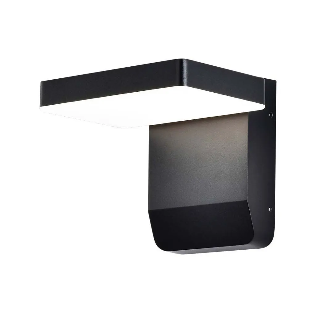 V-TAC Lampada LED da Muro Quadrata 17W 150LM/W Colore Nero 3000K IP65 - immagine 1