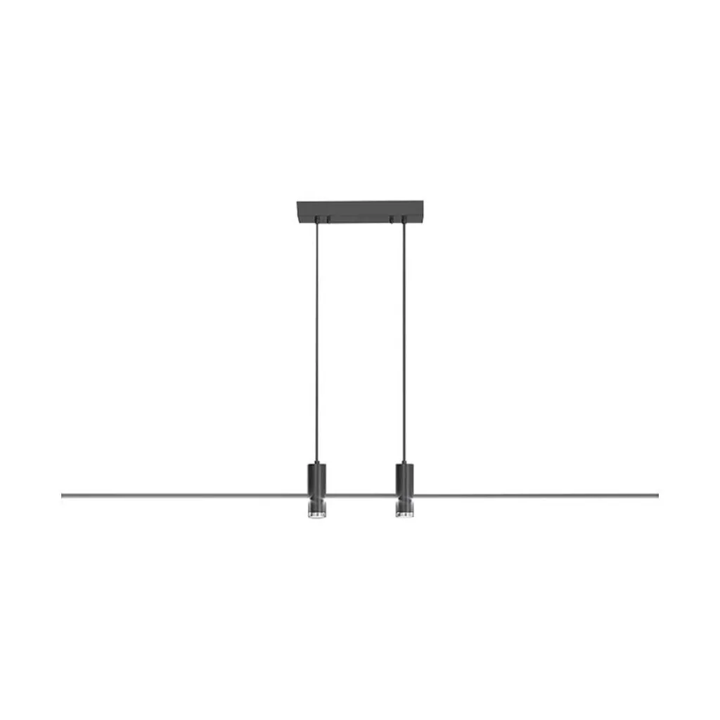 V-TAC Lampadario LED a Sospensione 19W dal Design Moderno 80*115cm Colore Nero 4000K - immagine 1