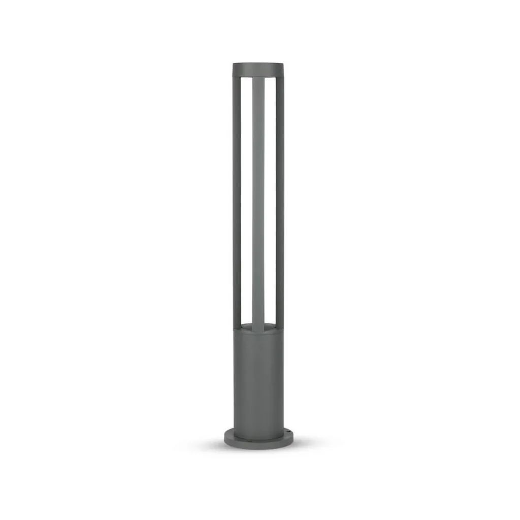 V-TAC Lampada LED da Giardino Fissaggio a Terra LED COB 10W Colore Grigio h:80cm 3000K IP65 - immagine 1