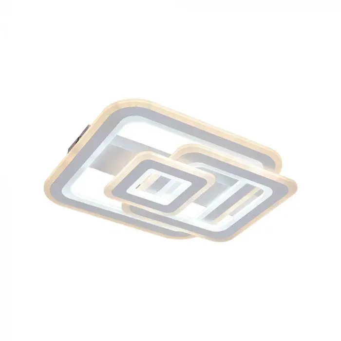 V-TAC Lampadario LED 80W Decorativo Geometrico con Telecomando Nero CCT Dimmerabile - immagine 1