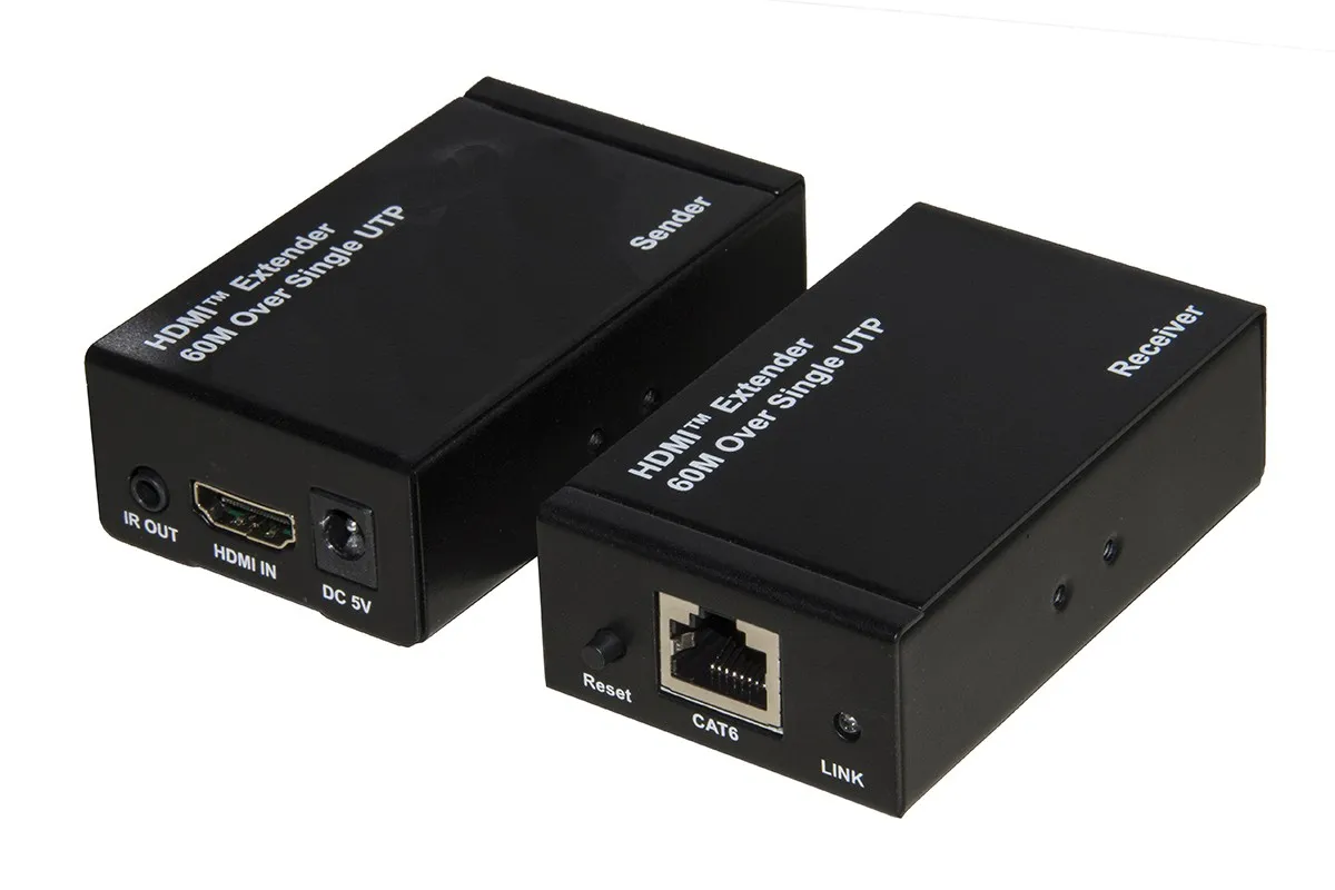 Estensore Hdmi Tramite Cavo Cat5E/6 Fino A 60 Metri 4K - immagine 1