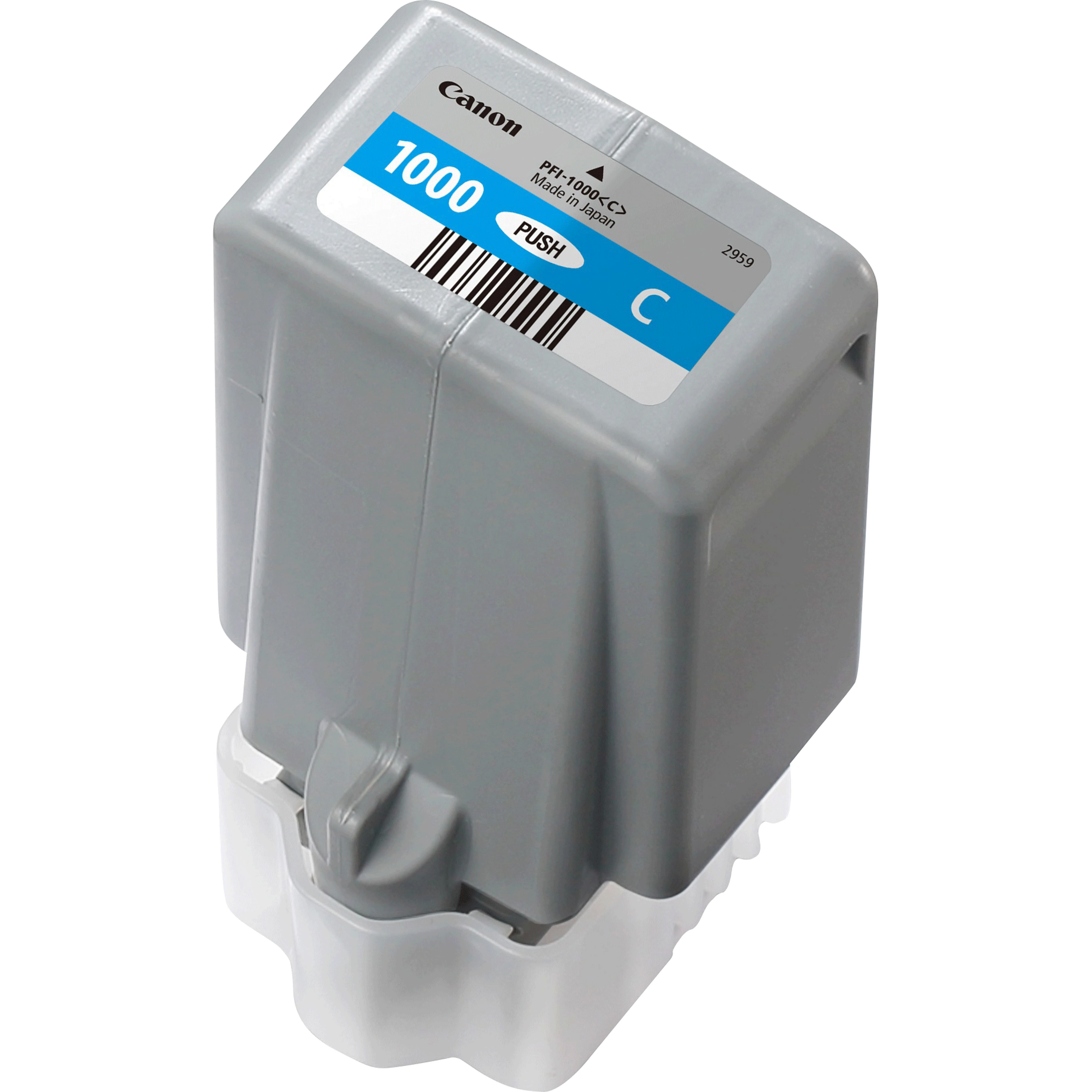 ORIGINALE Canon Cartuccia d'inchiostro ciano PFI-1000c 0547C001 5025 pagine 80ml - immagine 1