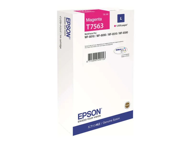 Cartuccia d'inchiostro originale Epson T7563 Magenta - C13T756340/C13T75634N - immagine 1