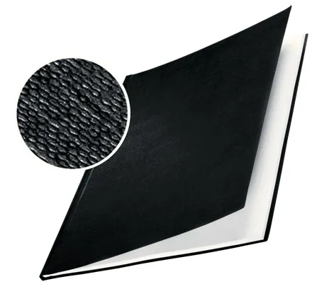 Copertine rigide Leitz Impressbind - 70 mm - Struttura in lino - Rilegatura di alta qualità - Nera - immagine 1