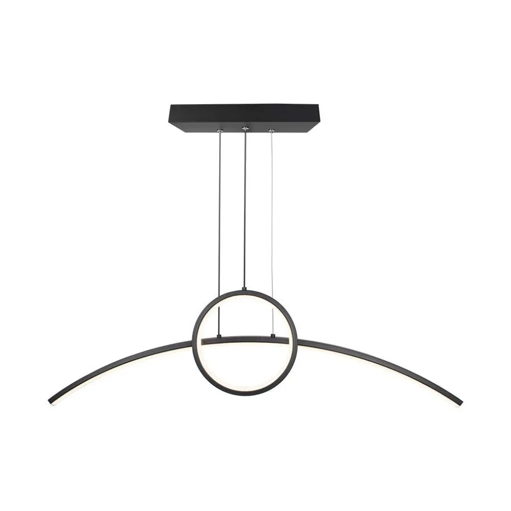 V-TAC Lampadario LED a Sospensione 36W dal Design Moderno Colore Nero 4000K - immagine 1