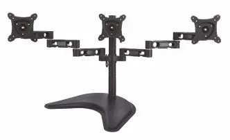 Braccio Da Tavolo Con Base Per Tre Video Fino A 15 Kg Da 13 A 21 Fino A Vesa 100X100 - immagine 1