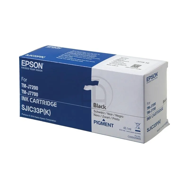 ORIGINALE Epson Cartuccia d'inchiostro nero C33S020700 SJIC33P(K) 431ml - immagine 1