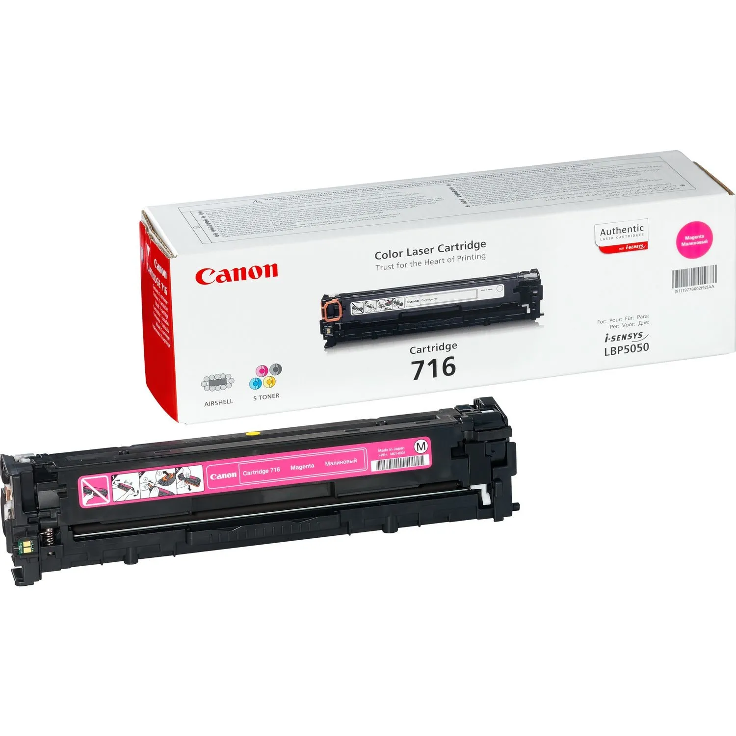 ORIGINALE Canon toner magenta 716m 1978B002 1500 pagine - immagine 1