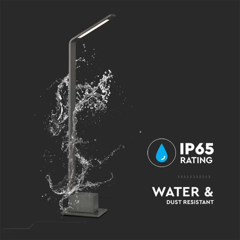 V-TAC Lampione LED da Esterno 6W Colore Grigio h: 80cm 4000K IP54 - immagine 1