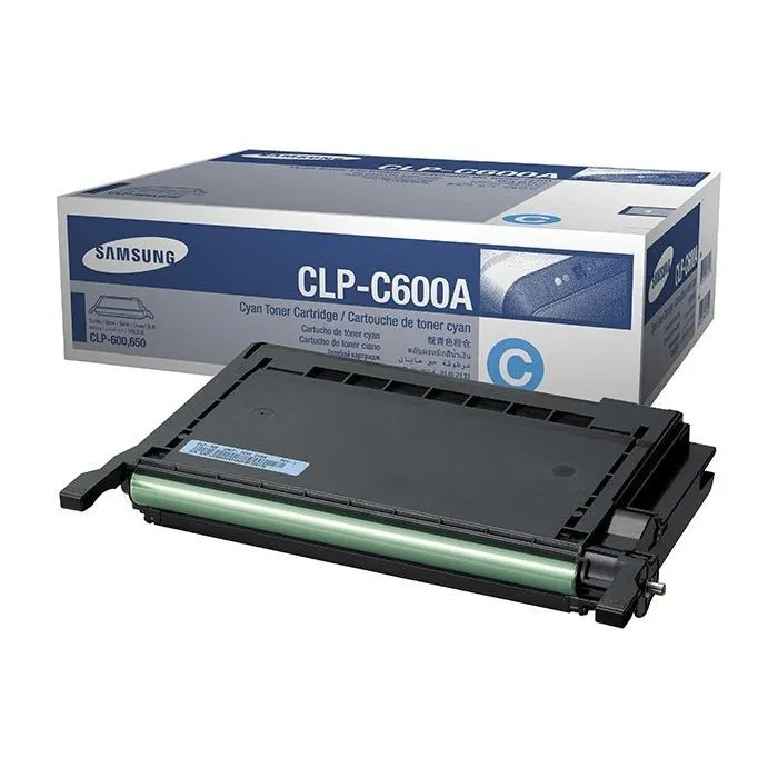 ORIGINALE Samsung toner ciano CLP-C600A ST878A 4000 pagine - immagine 1