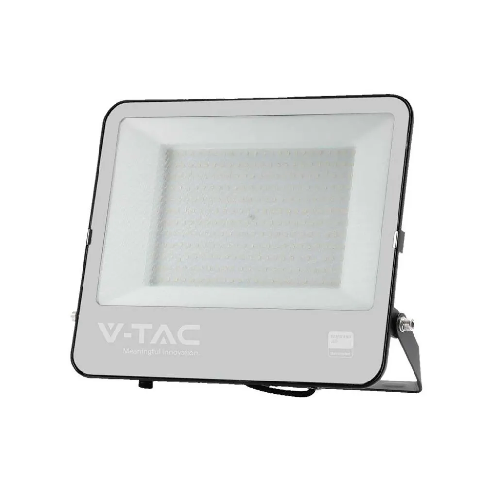 V-TAC Faro LED SMD Chip Samsung 200W Colore Nero 6400K IP65 - immagine 1