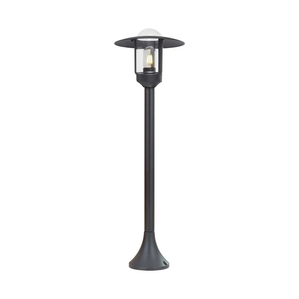 V-TAC Lampione LED da Giardino con Portalampada a Lanterna E27 Colore Nero Opaco h: 97.5cm IP44 - immagine 1
