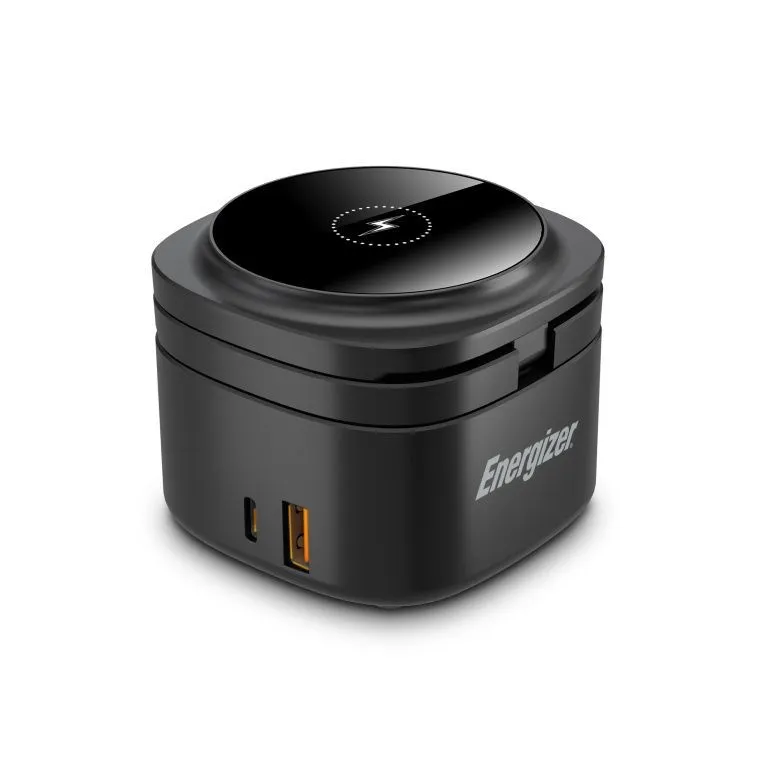 Caricatore Wifi 4 In 1 Energizer Stand Nero Ps Usbc Magnetic - immagine 1