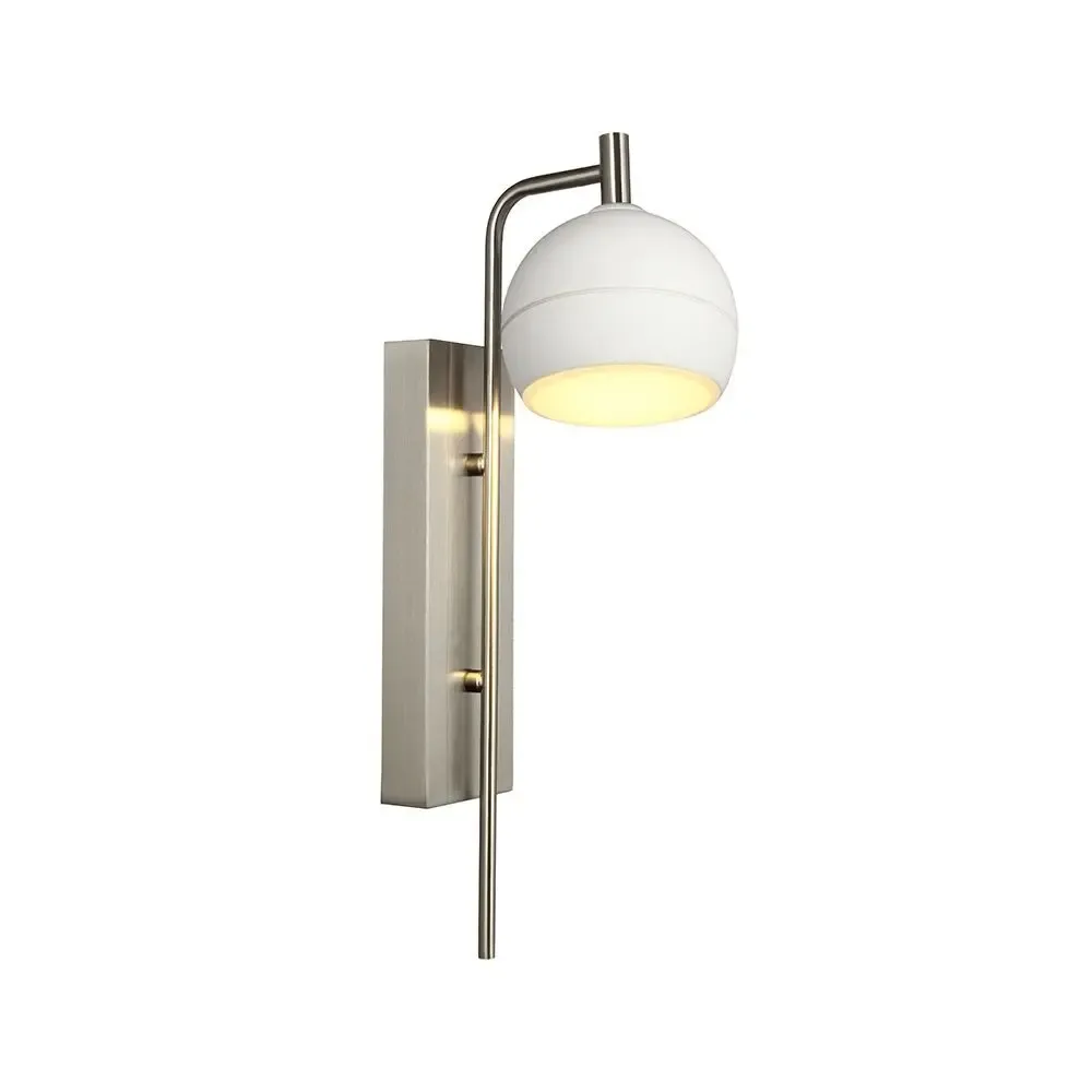 10W Led Decorative Lamp (L250*W80*H30Mm) Cct:3000K Brushed Nickel+White - immagine 1