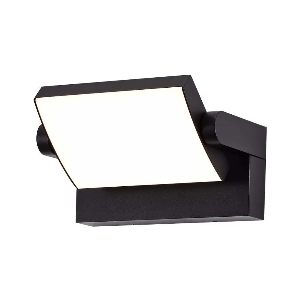 V-TAC Lampada LED da Muro Rettangolare 17W 120LM/W Colore Nero Ruotabile 3000K IP65 - immagine 1