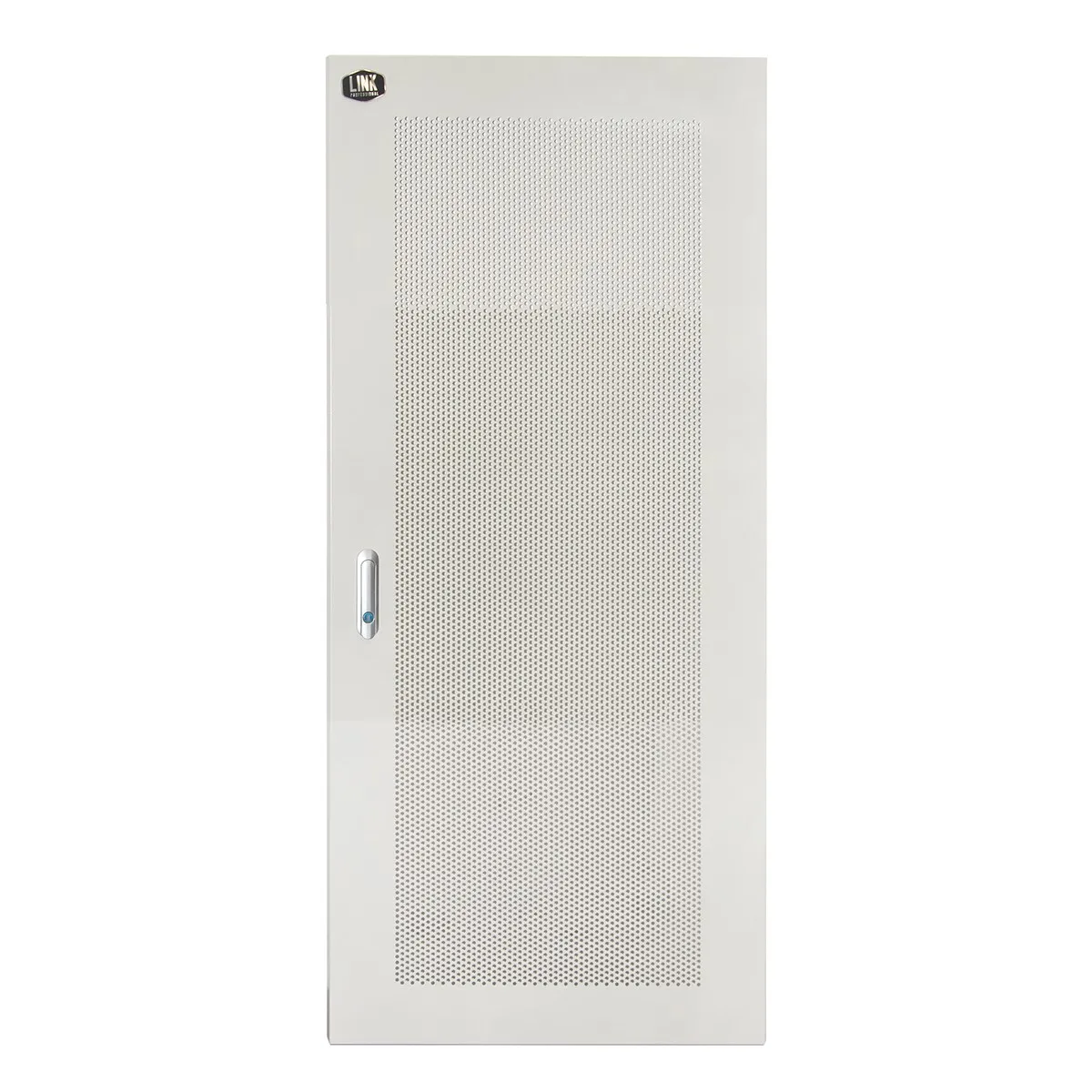 Porta Metallo Traforata Con Serratura Per Armadio Link 27U 600 Mm Grigio - immagine 1