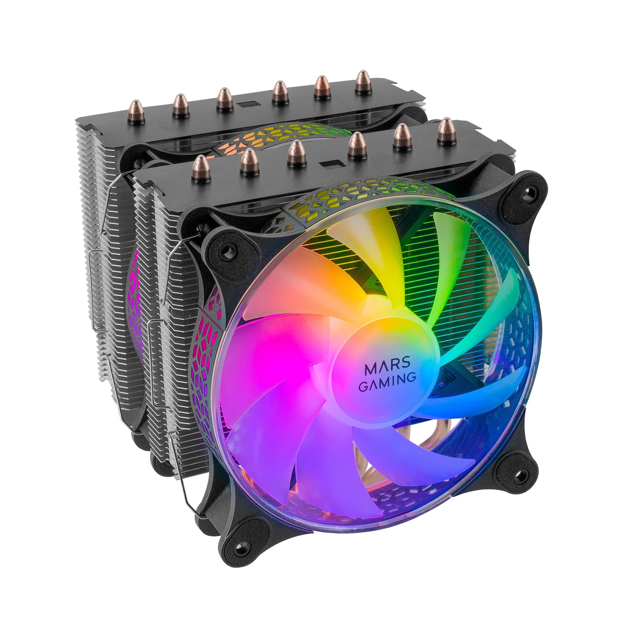 Mars Gaming MCPU-XT Processore Raffreddatore di liquidi tutto in uno 12 cm Nero 1 pz - immagine 1