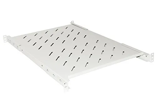 Ripiano Per Armadio Rack 19 Allungabile 650 Mm Con 4 Agganci Grigio - immagine 1