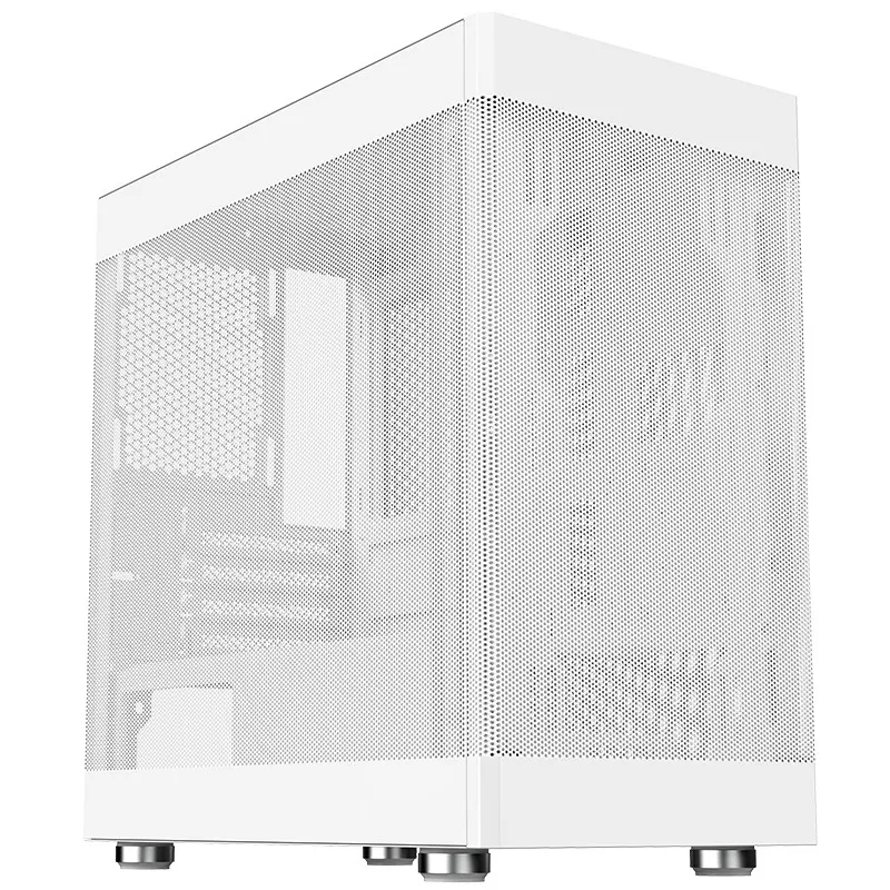 Itek Case Promesh 35B Gaming Office Mini Tower Matx Type-C 2Xusb3 3 Lati Mesh White - immagine 1