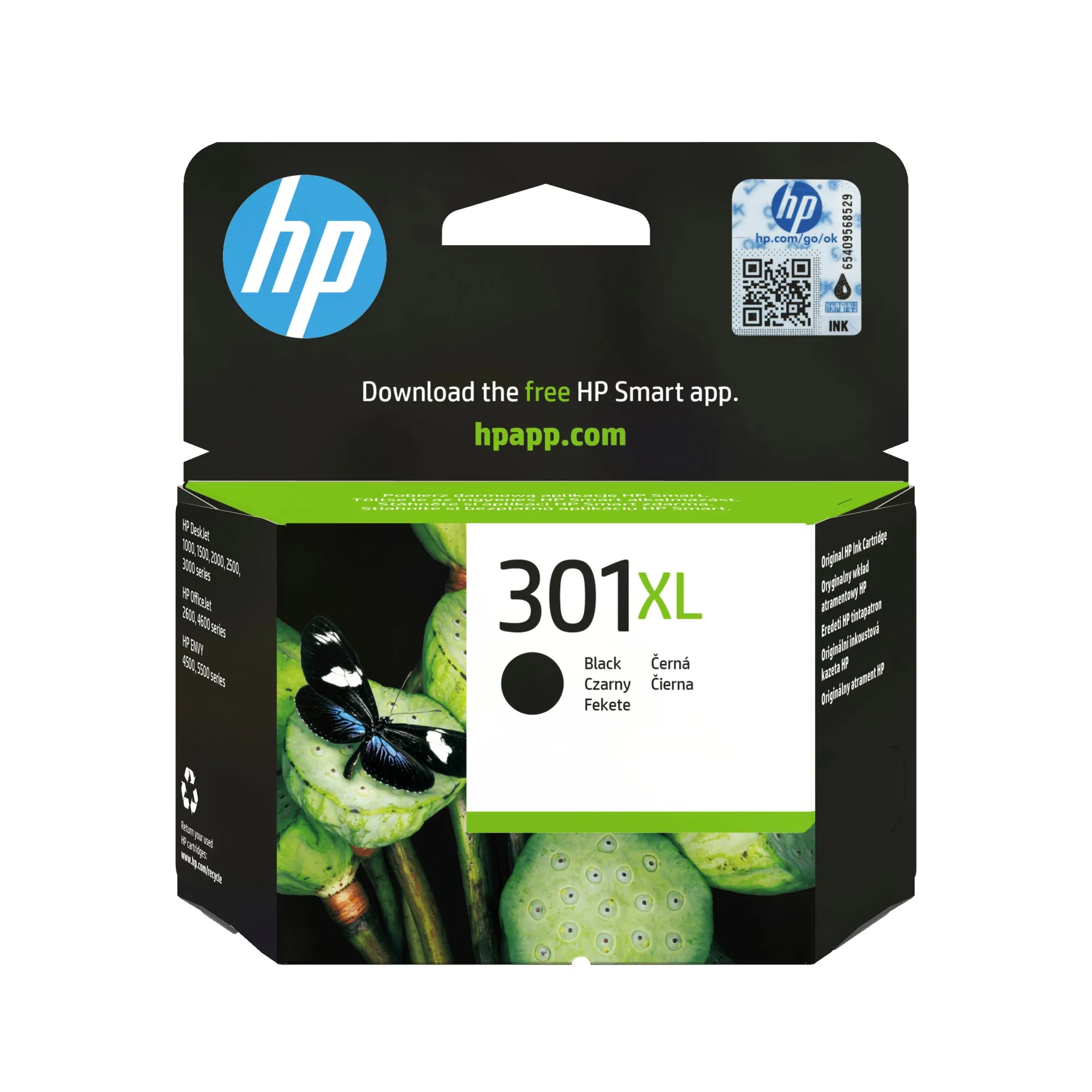 ORIGINALE HP Cartuccia d'inchiostro nero CH563EE 301 XL 430 pagine 8ml - immagine 1