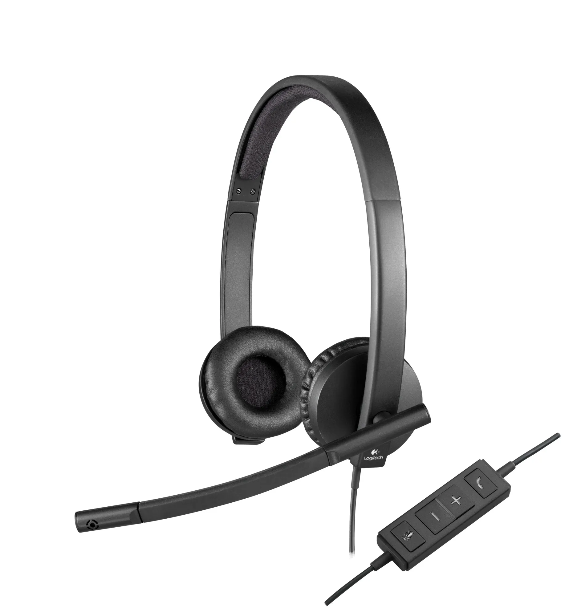 Logitech USB Headset H570e Stereo Auricolare Cablato A Padiglione Ufficio Nero - immagine 1