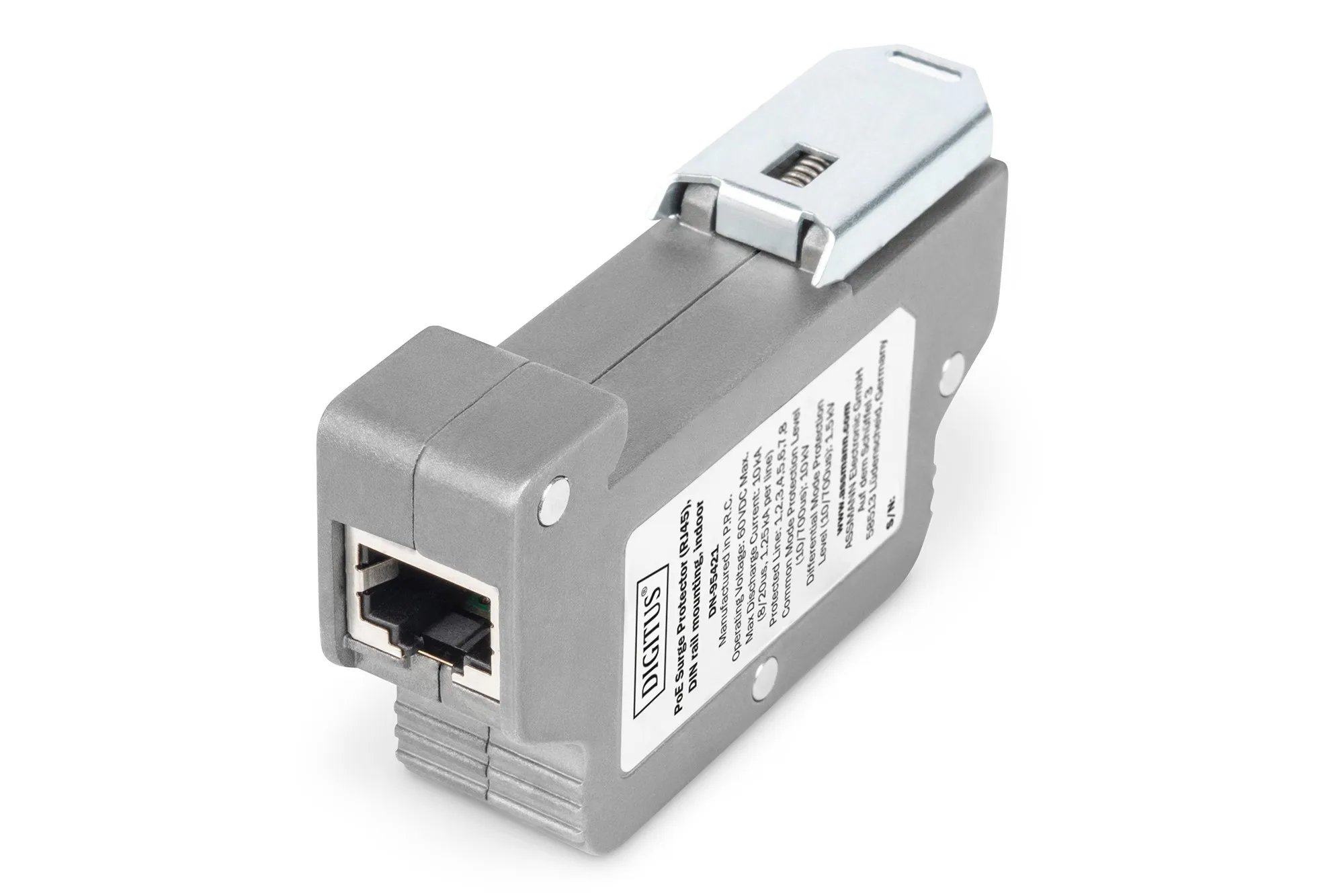 Digitus Surge Protector Poe (Rj45) Montaggio Su Guida Din Indoor - immagine 1
