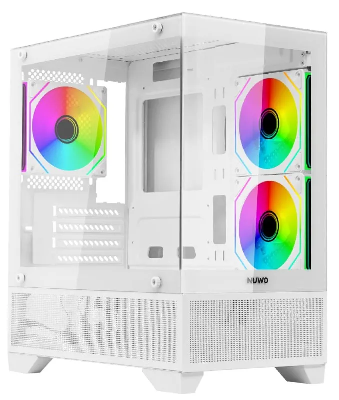 Case Matx-Tower No Psu Flow Fh100 3Fan Argb F&S Glass - immagine 1