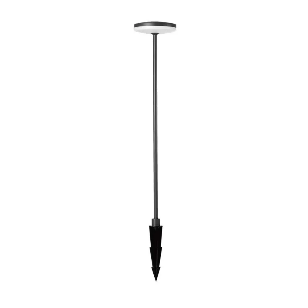 V-TAC Lampada LED da Giardino 12W con Picchetto a con Doppio Fissaggio a Terra Colore Antracite d:15*h:80cm 3000K IP65 - immagine 1