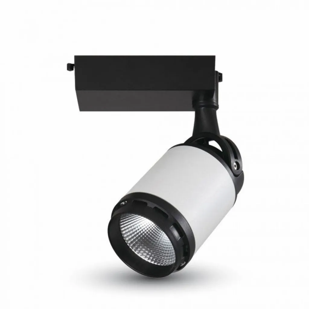 V-TAC Faretto LED da Binario 35W Colore Nero e Bianco 6000K - immagine 1