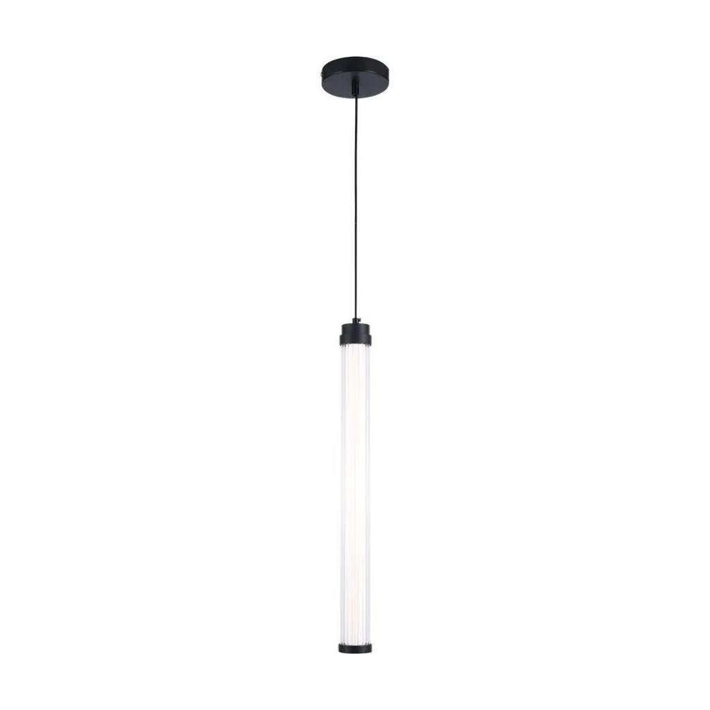 V-TAC Lampadario LED Tubolare Pendente in Metallo 5W Colore Nero 3000K - immagine 1