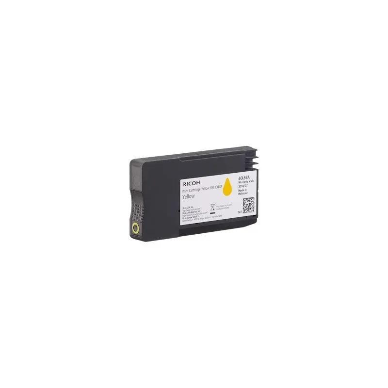 ORIGINALE Ricoh Cartuccia d'inchiostro giallo 408520 Yellow IJM C180F 1600 pagine - immagine 1