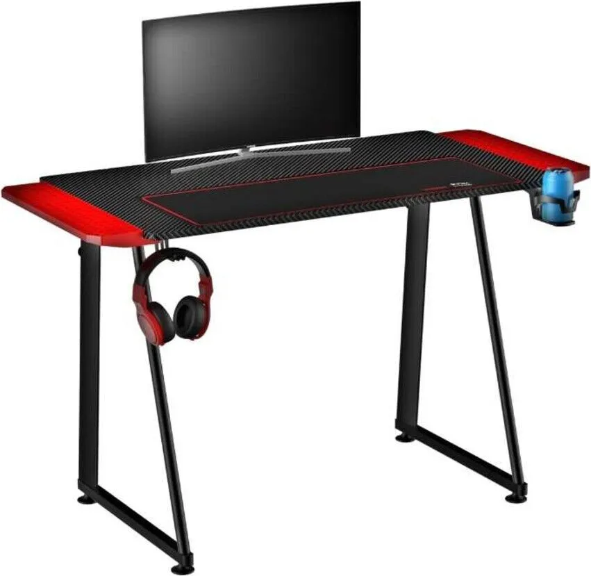 Scrivania Gaming 100X60X75 Cm Nera - immagine 1