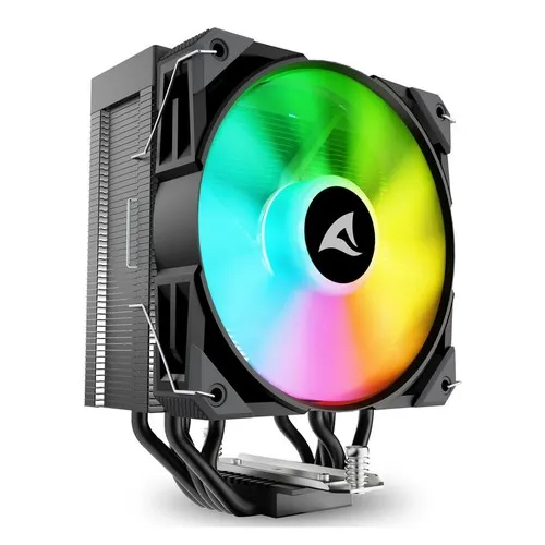 Sharkoon Dissipatore Ad Aria 1X 120Mm Argb Pwm Fan 5X Copper Pipes Direct Touch Tdp 230W Effetto - immagine 1