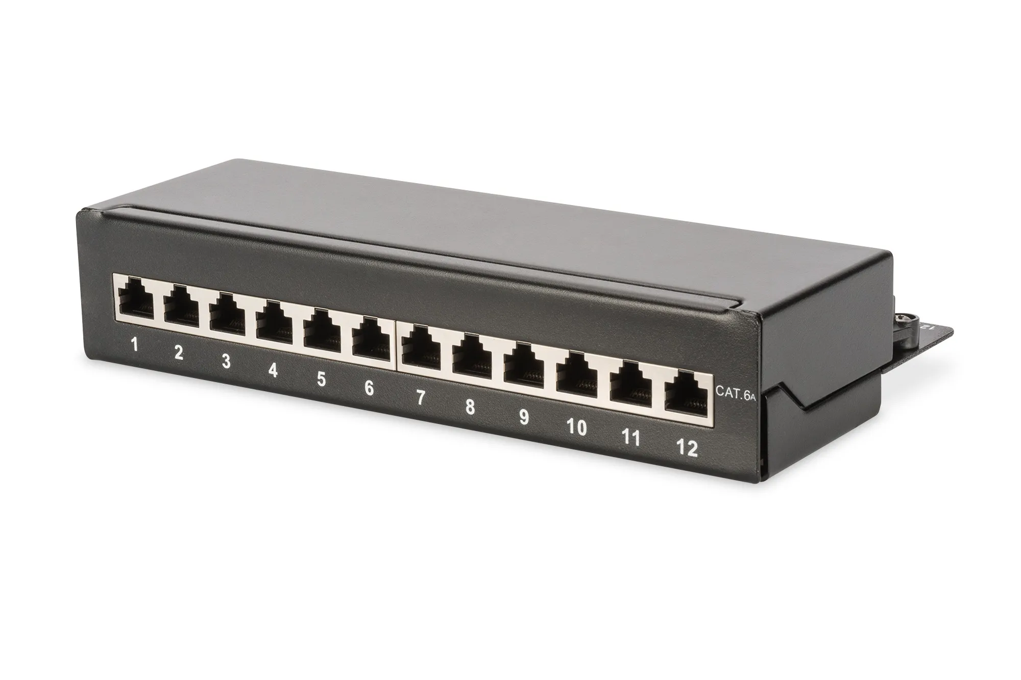 Pannello 12 Porte Schermate Da Desktop Per Reti Categoria 6 - immagine 1
