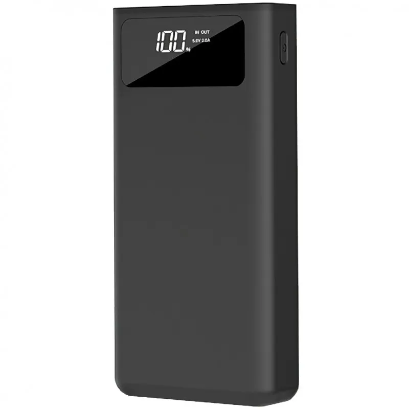 XO PR123 Powerbank 30000mAh - 4 Uscite USB-A - Ingressi microUSB USB-C e Lightning - Schermo LCD - Funzione Torcia - Ricarica Rapida - Resistente - immagine 1