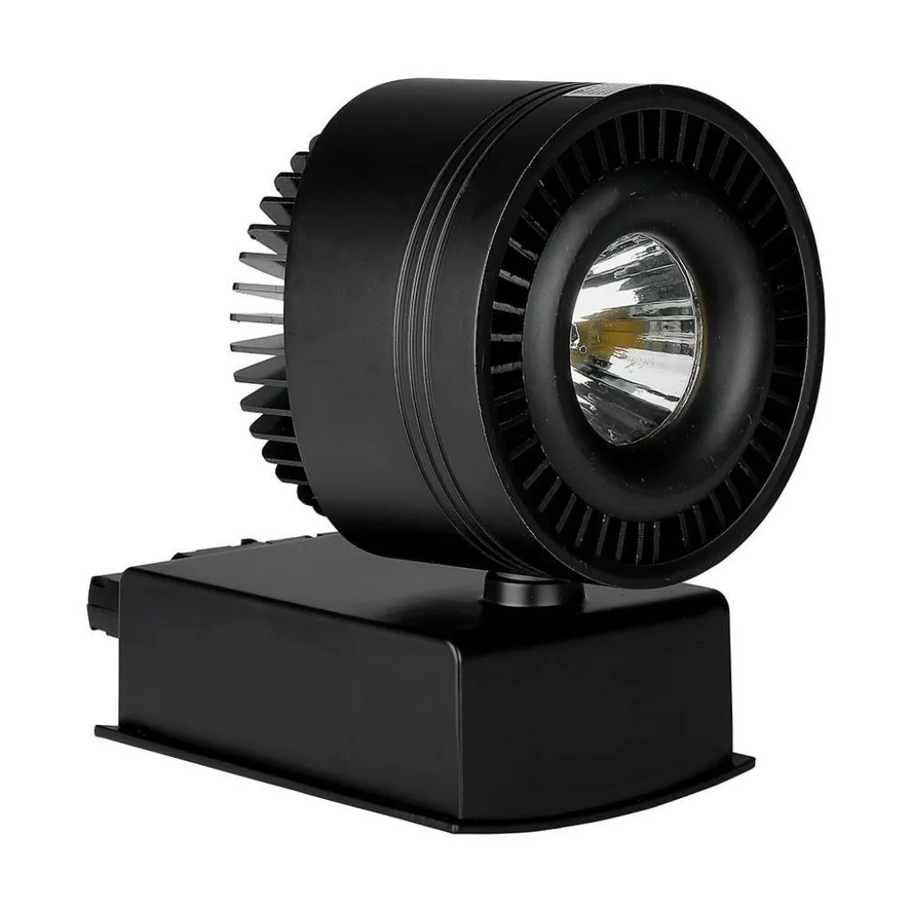 V-TAC Faretto LED COB da Binario 33W Colore Nero 5000K CRI>95 - immagine 1