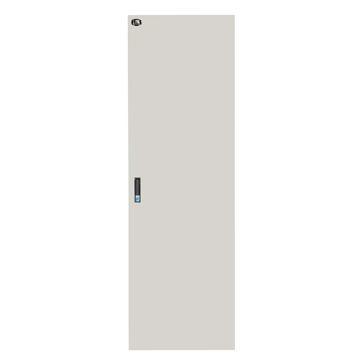 Porta In Metallo Pieno Grigia Per Armadi Link 32U Larghezza 600Mm Con Serratura - immagine 1
