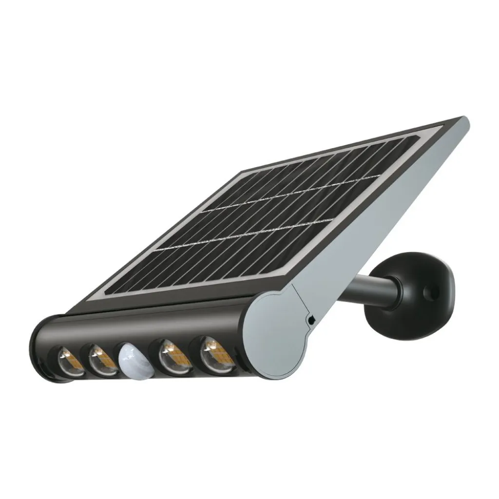 V-TAC Lampada LED da giardino 8W Con Pannello Solare 4000K Con Sensore PIR IP65 - immagine 1